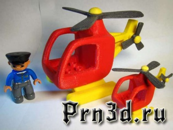 Вертолет для Lego человечков